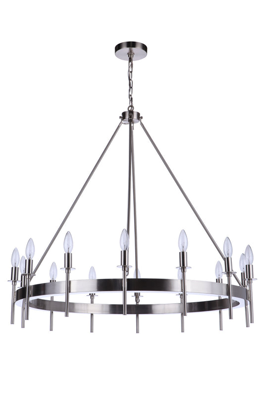 Craftmade - 54314-BNK - 14 Light Chandelier - Larrson - Brushed Polished Nickel