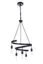 Craftmade - 55425-FB - Five Light Chandelier - Tranquil - Flat Black