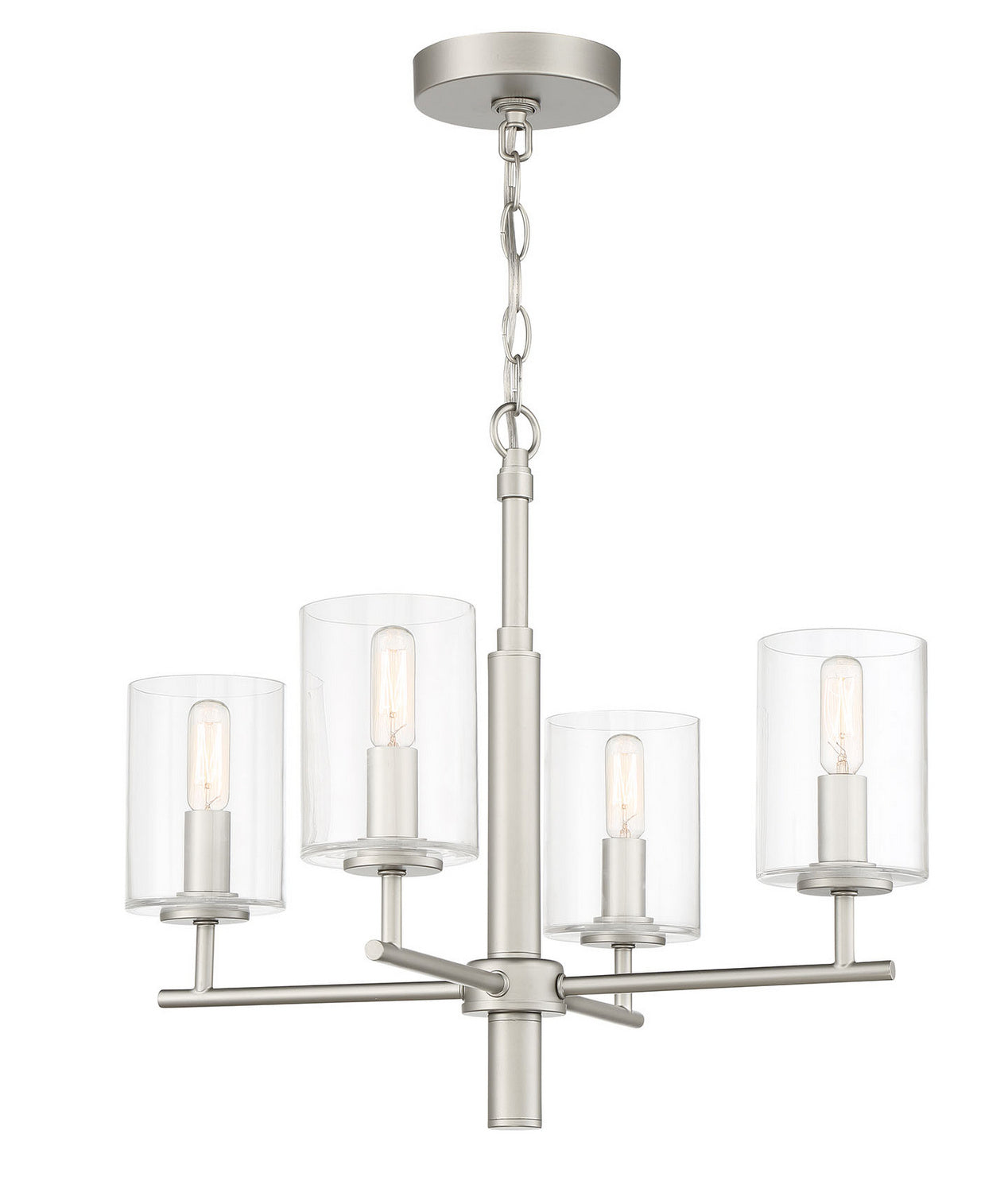 Craftmade - 55624-SN - Four Light Chandelier - Hailie - Satin Nickel