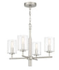 Craftmade - 55624-SN - Four Light Chandelier - Hailie - Satin Nickel