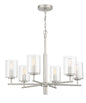 Craftmade - 55626-SN - Six Light Chandelier - Hailie - Satin Nickel