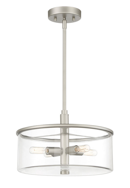 Craftmade - 55694-SN - Four Light Pendant - Hailie - Satin Nickel