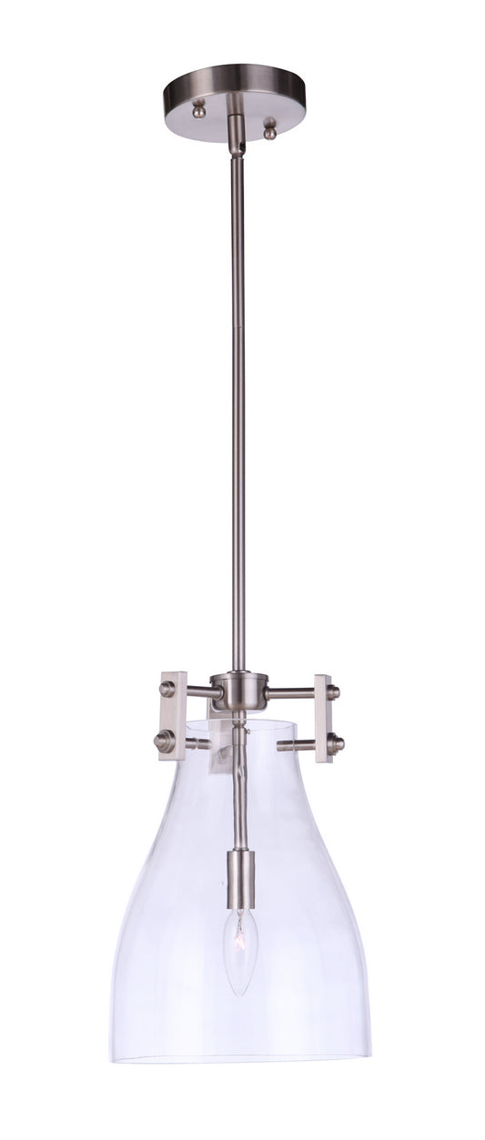 Craftmade - 55891-BNK - One Light Mini Pendant - Chardonnay - Brushed Polished Nickel