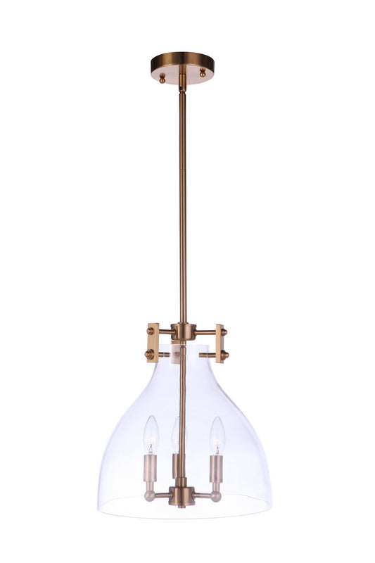 Craftmade - 55893-SB - Three Light Pendant - Chardonnay - Satin Brass