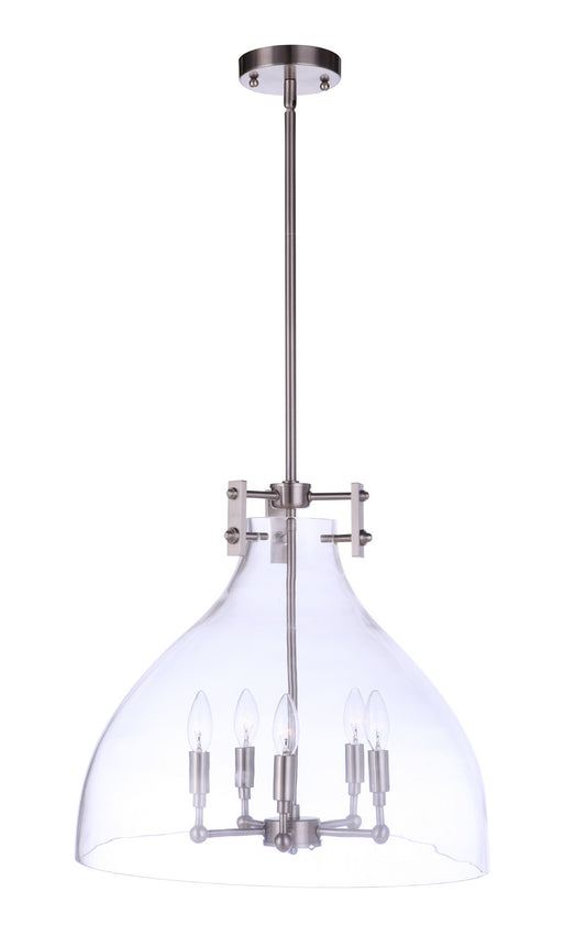 Craftmade - 55895-BNK - Five Light Pendant - Chardonnay - Brushed Polished Nickel