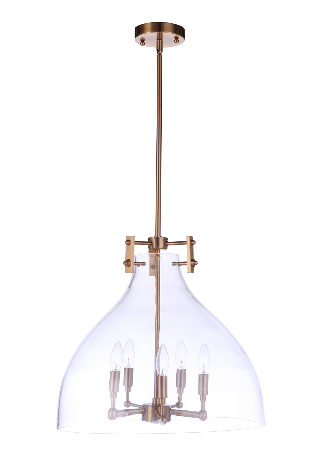 Craftmade - 55895-SB - Five Light Pendant - Chardonnay - Satin Brass