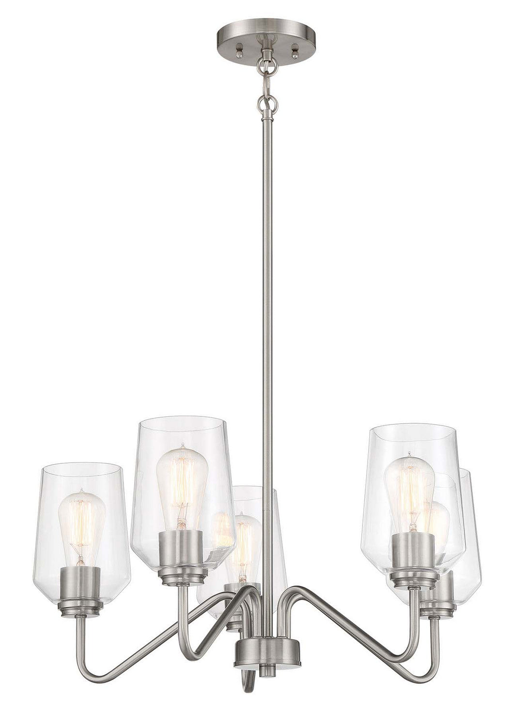 Craftmade - 56125-BNK - Five Light Chandelier - Shayna - Brushed Polished Nickel