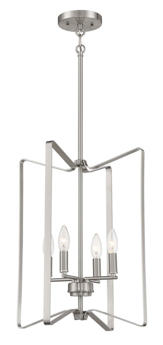 Craftmade - 56134-BNK - Four Light Foyer Pendant - Shayna - Brushed Polished Nickel