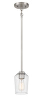 Craftmade - 56191-BNK - One Light Mini Pendant - Shayna - Brushed Polished Nickel