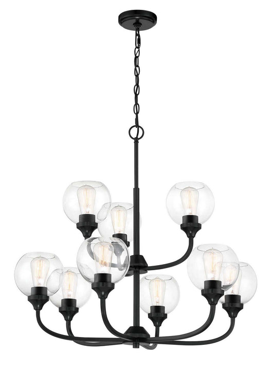 Craftmade - 56229-FB - Nine Light Chandelier - Glenda - Flat Black