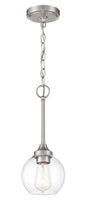 Craftmade - 56291-BNK - One Light Mini Pendant - Glenda - Brushed Polished Nickel