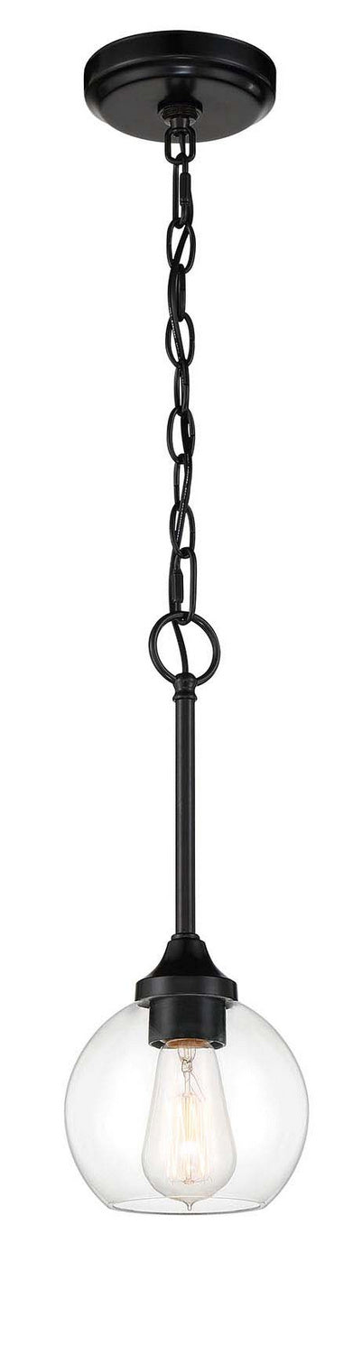 Craftmade - 56291-FB - One Light Mini Pendant - Glenda - Flat Black