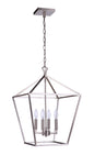 Craftmade - 56335-BNK - Four Light Foyer Pendant - Flynt II - Brushed Polished Nickel