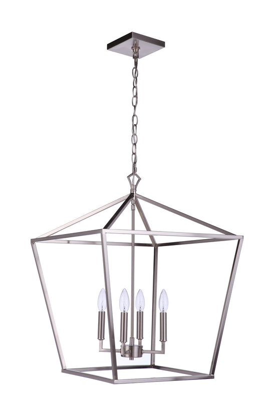 Craftmade - 56336-BNK - Four Light Foyer Pendant - Flynt II - Brushed Polished Nickel