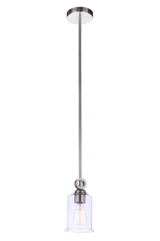 Craftmade - 56491-BNK - One Light Mini Pendant - Romero - Brushed Polished Nickel