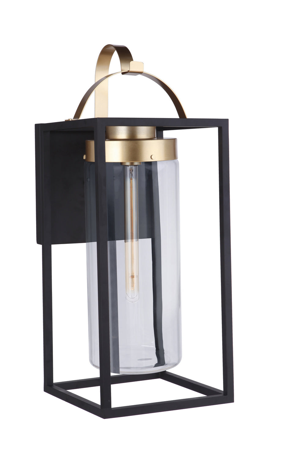 Craftmade - ZA4834-MNSB - One Light Outdoor Wall Mount - Neo - Midnight / Satin Brass
