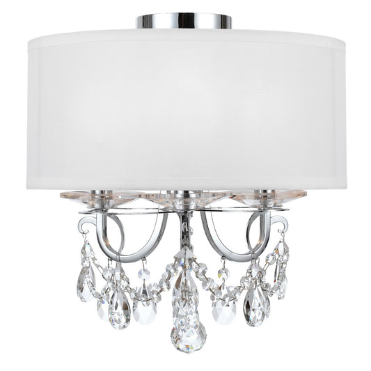 Crystorama - 6623-CH-CL-MWP_CEILING - Three Light Semi Flush Mount - Othello - Polished Chrome