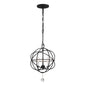 Crystorama - 9225-BK - Three Light Mini Chandelier - Solaris - Black