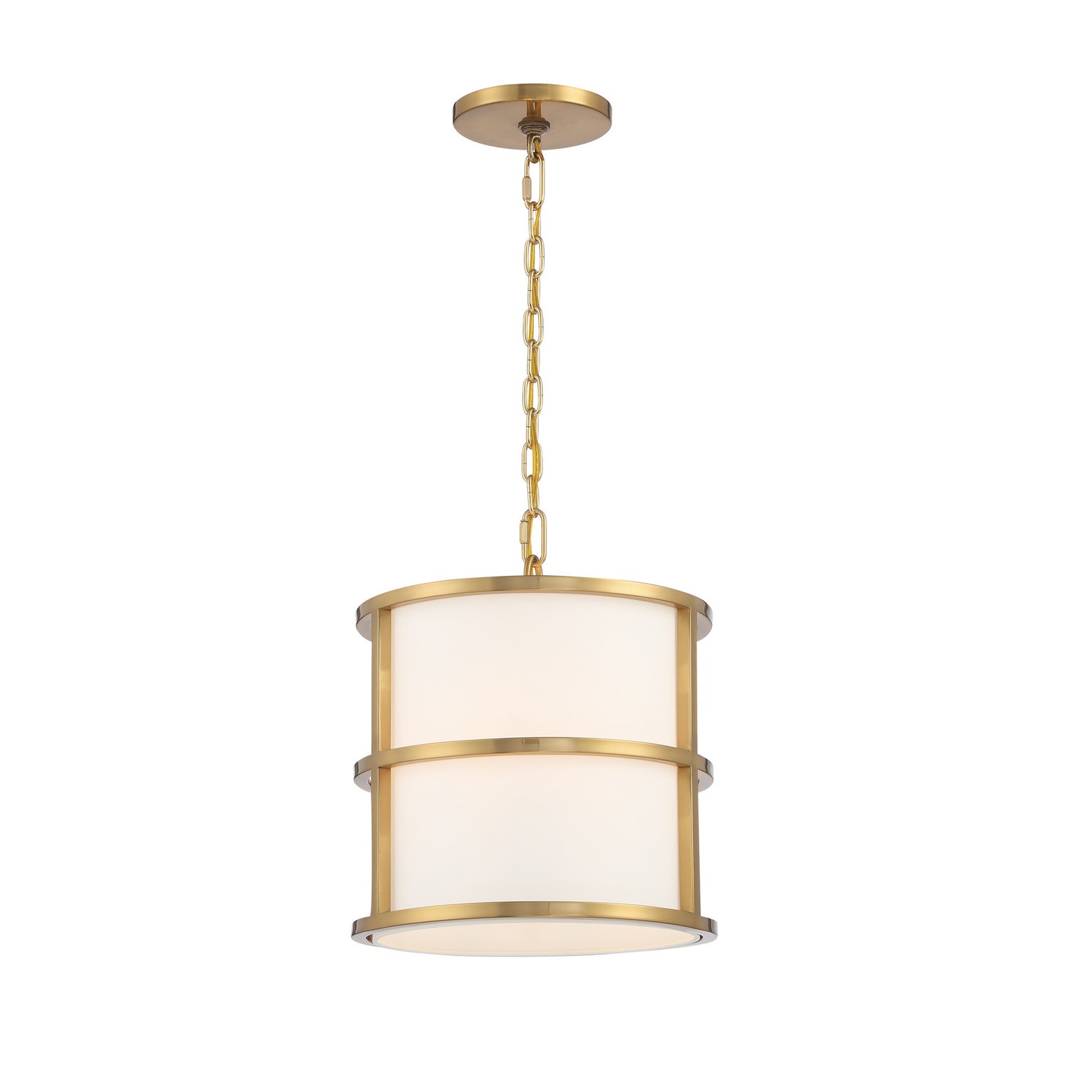 Crystorama - 9593-LG - Three Light Pendant - Hulton - Luxe Gold