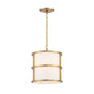 Crystorama - 9593-LG - Three Light Pendant - Hulton - Luxe Gold