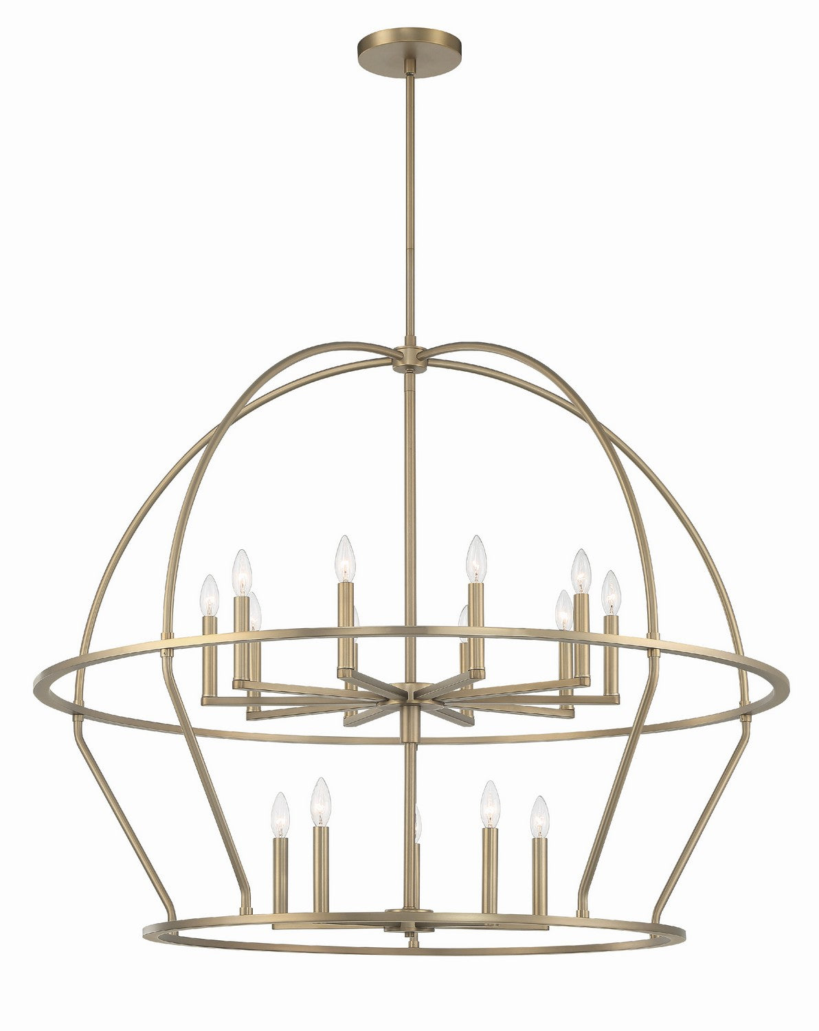 Crystorama - ABB-3029-VG - 15 Light Chandelier - Abbott - Vibrant Gold