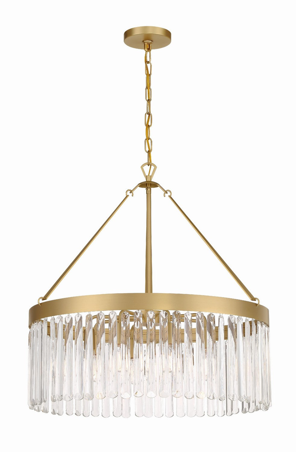 Crystorama - EMO-5406-MG - Eight Light Chandelier - Emory - Modern Gold