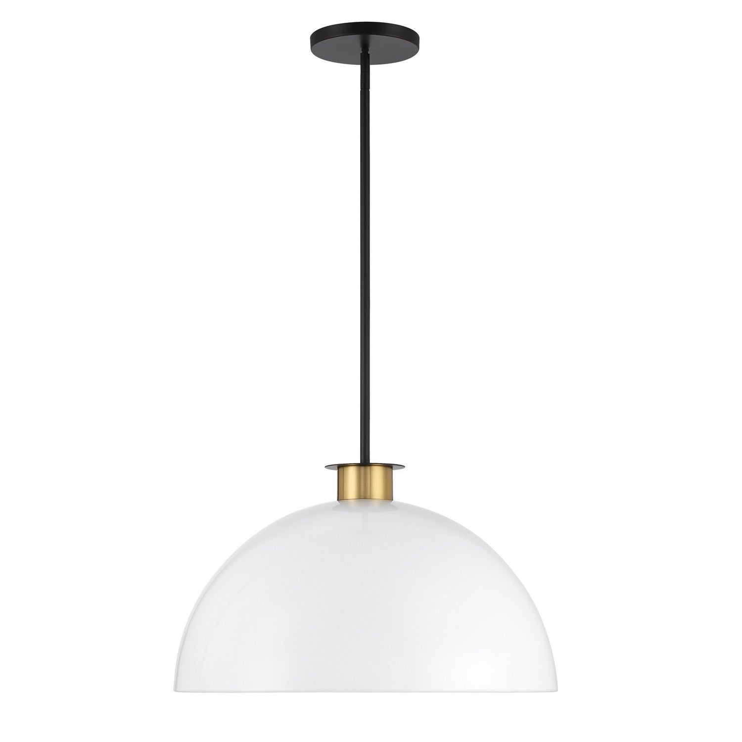 Crystorama - GIG-815-BK-AG - One Light Pendant - Gigi - Black / Aged Brass