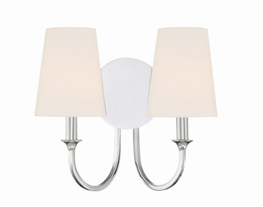 Crystorama - PAY-922-CH - Two Light Wall Sconce - Payton - Polished Chrome