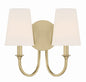 Crystorama - PAY-922-VG - Two Light Wall Sconce - Payton - Vibrant Gold