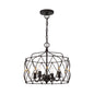 Crystorama - ZUC-A9030-EB-GA - Four Light Pendant - Zucca - English Bronze + Antique Gold