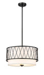 Z-Lite - 198-17MB - Three Light Pendant - Dalton - Matte Black