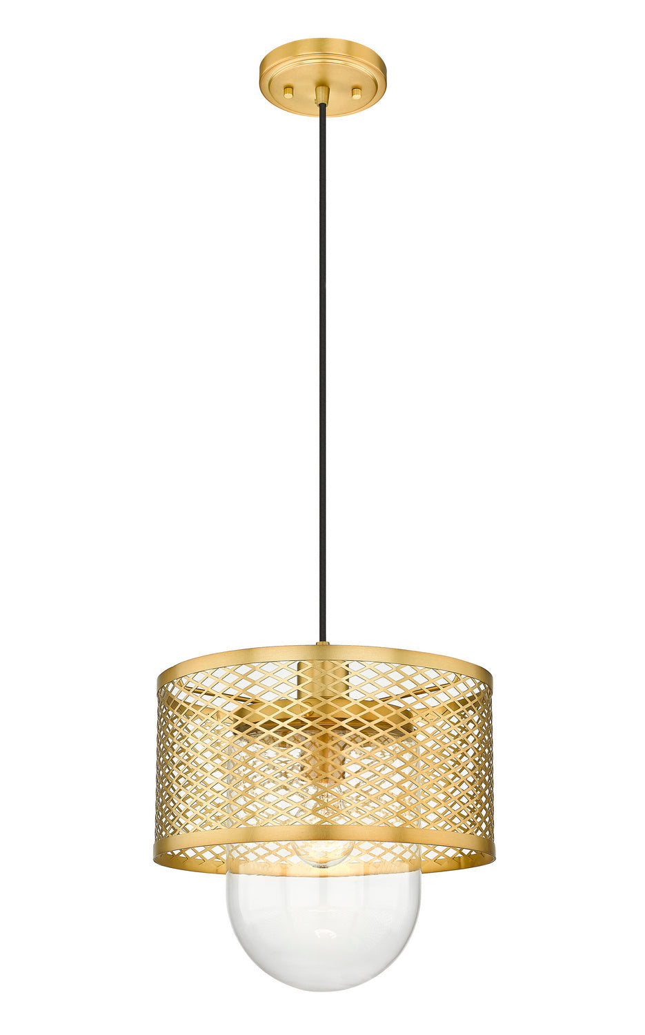 Z-Lite - 3037P11-RB - One Light Pendant - Kipton - Rubbed Brass