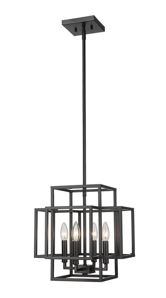 Z-Lite - 454-14MB - Four Light Pendant - Titania - Matte Black