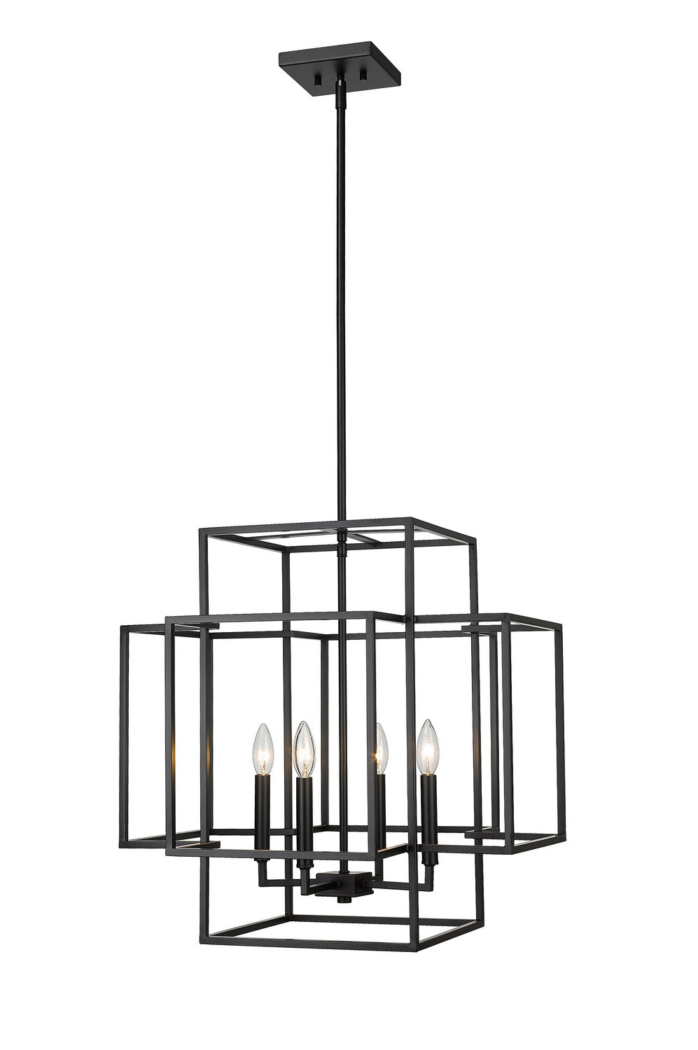 Z-Lite - 454-22MB - Four Light Chandelier - Titania - Matte Black