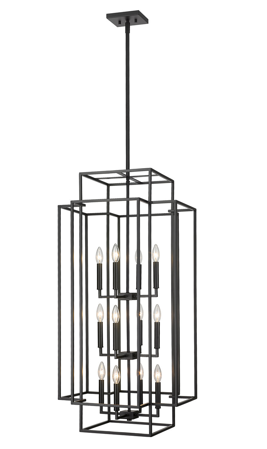 Z-Lite - 454-42MB - 12 Light Chandelier - Titania - Matte Black