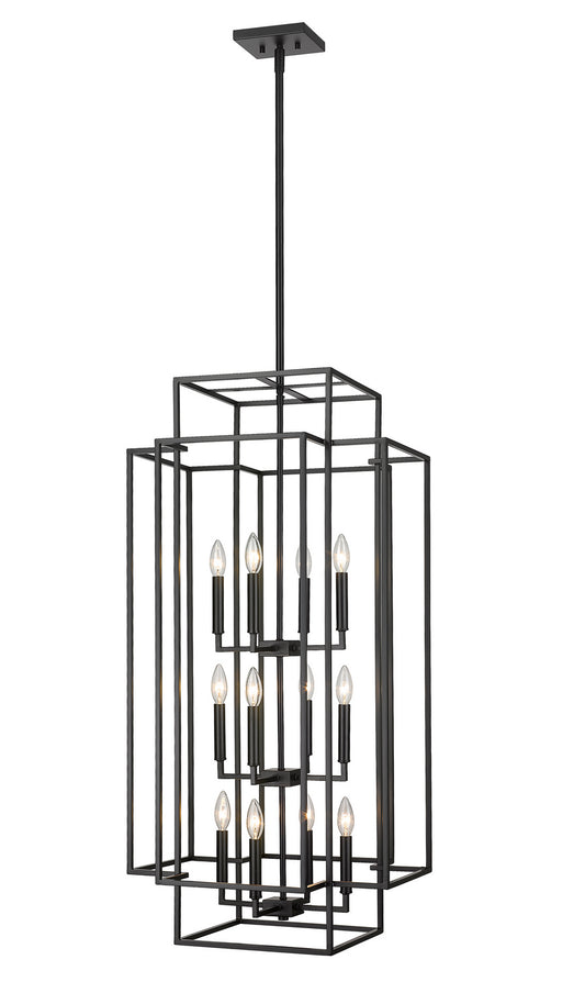 Z-Lite - 454-42MB - 12 Light Chandelier - Titania - Matte Black