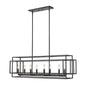 Z-Lite - 454-44L-MB - Eight Light Linear Chandelier - Titania - Matte Black