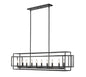 Z-Lite - 454-54L-MB - Ten Light Linear Chandelier - Titania - Matte Black