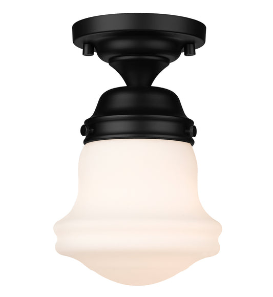 Z-Lite - 735F1-MB - One Light Flush Mount - Vaughn - Matte Black