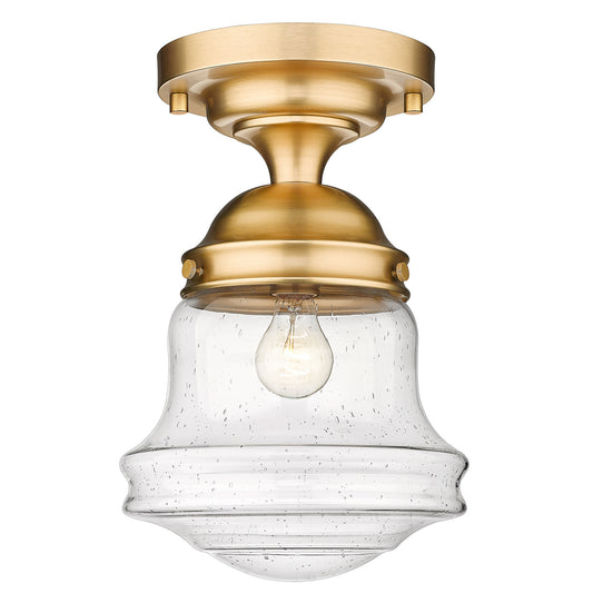 Z-Lite - 736F10-HBR - One Light Flush Mount - Vaughn - Heritage Brass