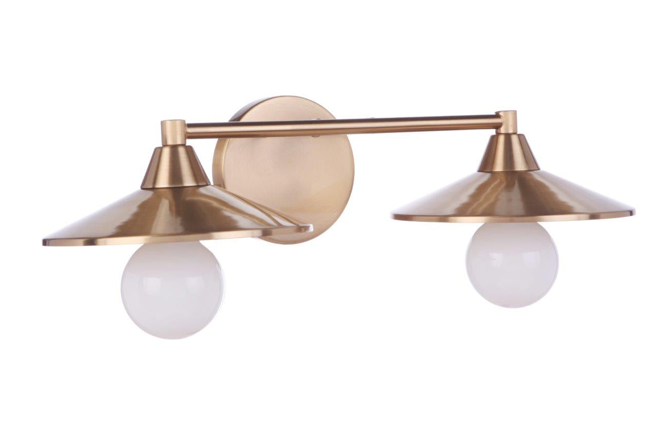 Craftmade - 12519SB2 - Two Light Vanity - Isaac - Satin Brass