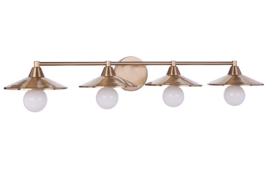 Craftmade - 12537SB4 - Four Light Vanity - Isaac - Satin Brass