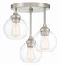 Craftmade - 56253-BNK - Three Light Semi Flush Mount - Glenda - Brushed Polished Nickel