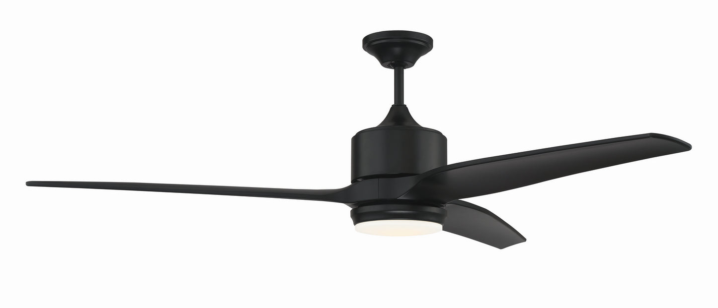 Craftmade - MOB60FB3 - 60"Ceiling Fan - Mobi Indoor/Outdoor - Flat Black