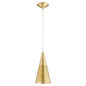 Quorum - 1316-80 - One Light Pendant - Mesh Cone Pendants - Aged Brass