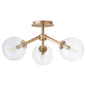 Quorum - 3132-21-80 - Three Light Ceiling Mount - Rovi - Aged Brass