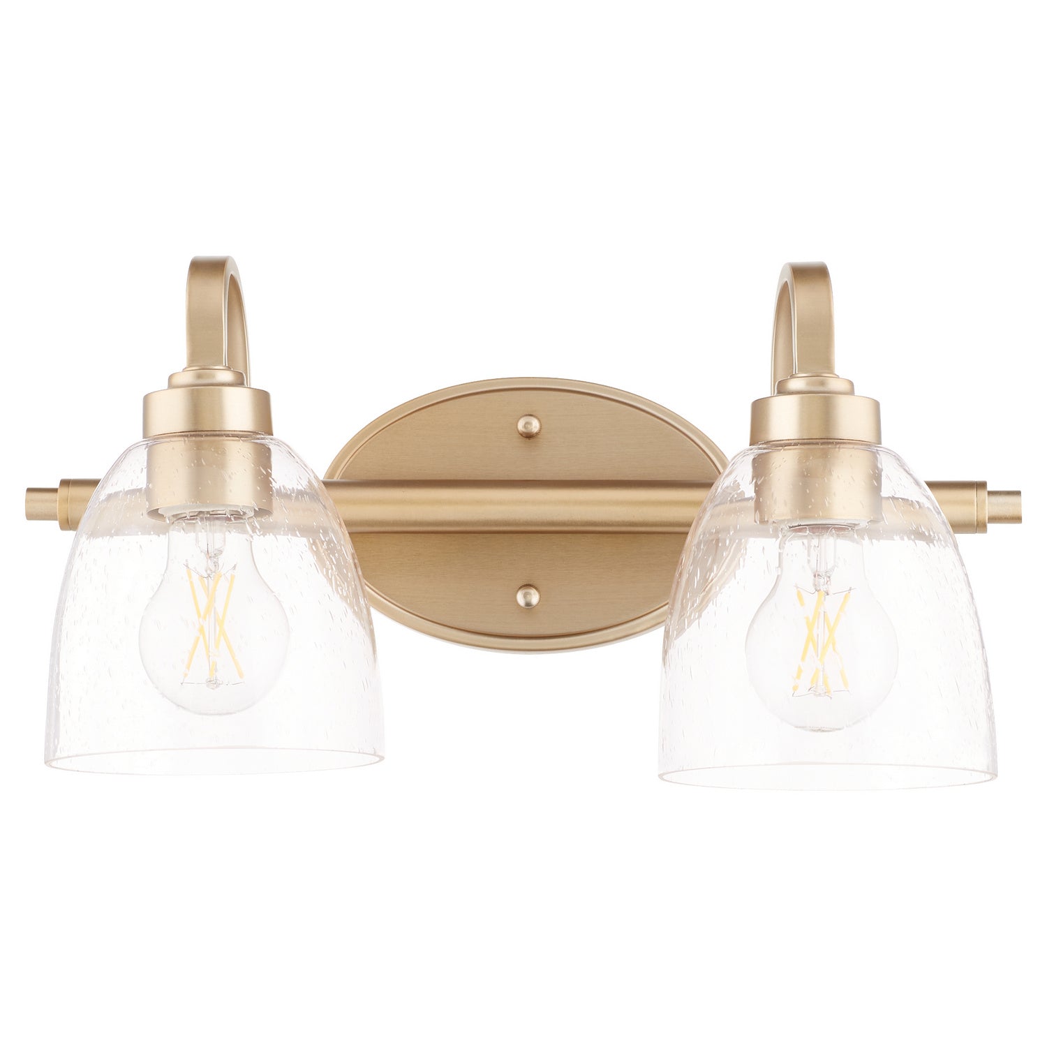 Quorum - 5060-2-280 - Two Light Vanity - Reyes - Aged Brass