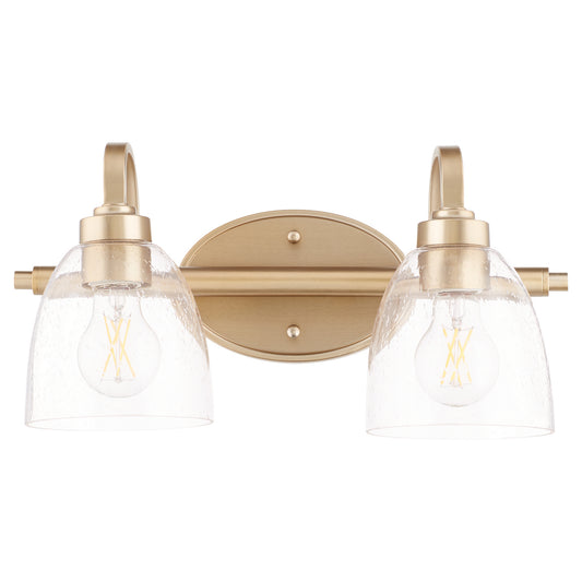 Quorum - 5060-2-280 - Two Light Vanity - Reyes - Aged Brass