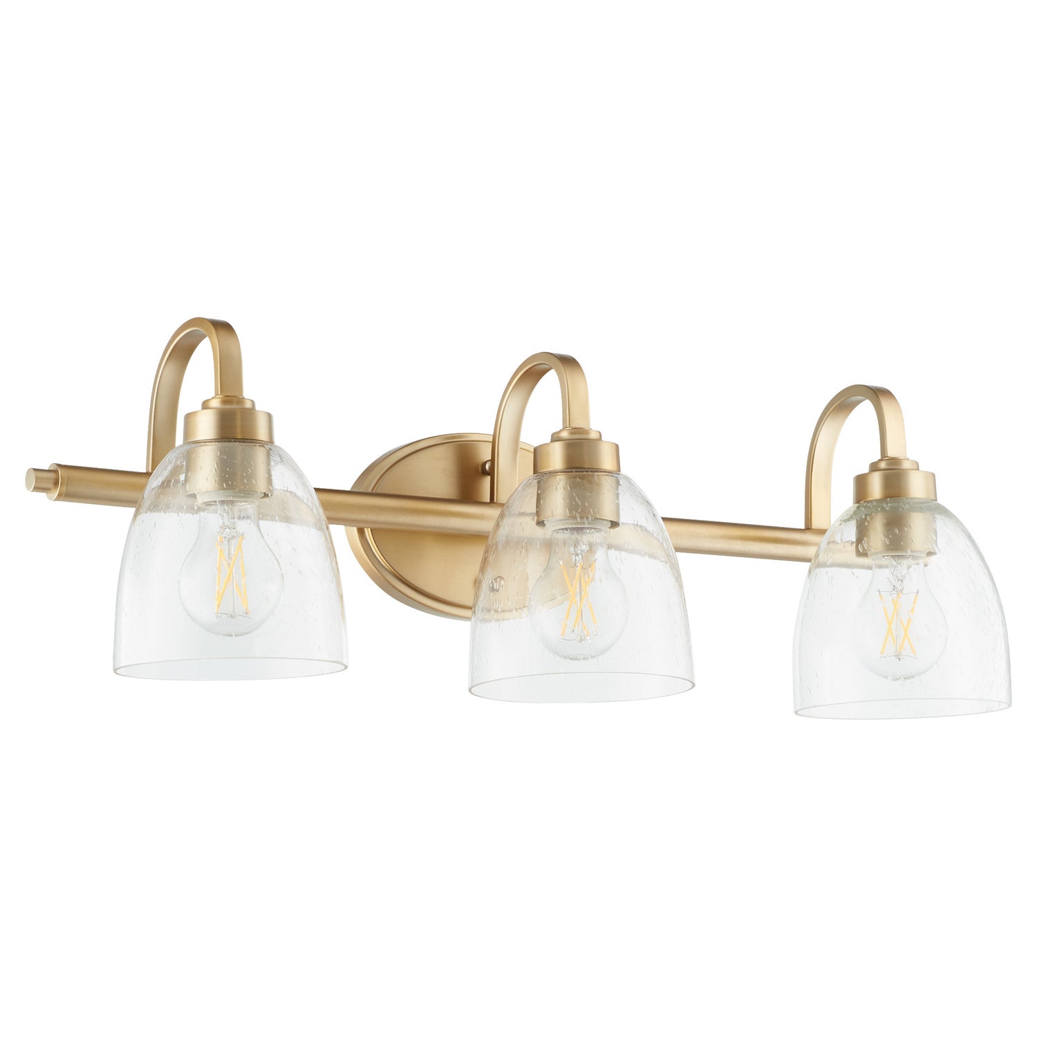 Quorum - 5060-3-280 - Three Light Vanity - Reyes - Aged Brass