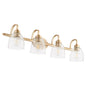 Quorum - 5060-4-280 - Four Light Vanity - Reyes - Aged Brass